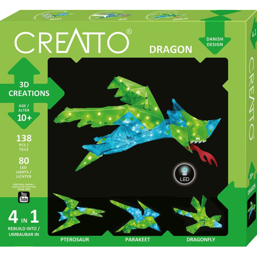 Zestawy Kreatywny- Creatto Lysende Drage