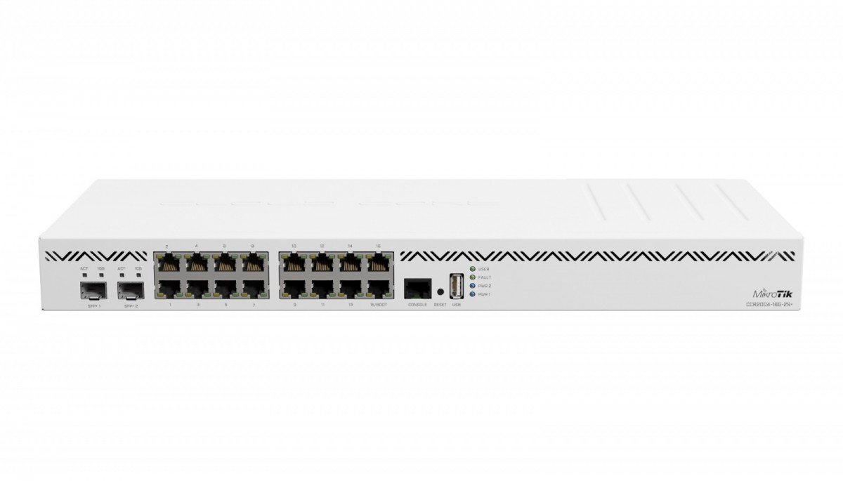 Router xDSL 16 GbE SFP+ CCR2004-16G-2S - Router - Smartsupply.dk