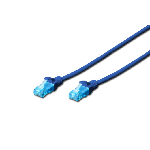Patch cable U/UTP kat.5e PVC 0,5m bl�