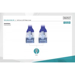 CAT 5e U-UTP patch kabel 1m bl�