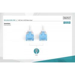 CAT 5e U-UTP patchkabel 2m hvid