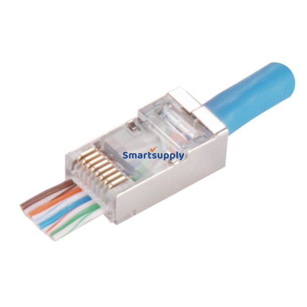 RJ45 STP Cat.5e lige stik (pakke med 100)