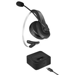 Bluetooth mono headset med opladningsstation
