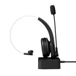 Bluetooth mono headset med opladningsstation