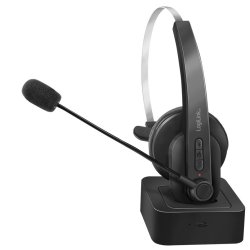 Bluetooth mono headset med opladningsstation
