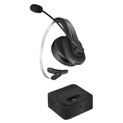 Bluetooth mono headset med opladningsstation