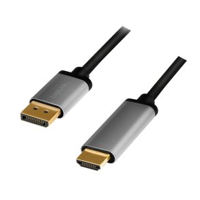 Displayport til HDMI 4K/60Hz, alu, 2m