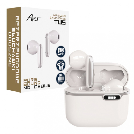 ART BT hovedtelefoner med HQ mikrofon TWS(USB-C
