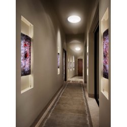 LED Loftlampe 12W med bev�gelsessensor pir Energy MCE131 r�kkevidde 6m