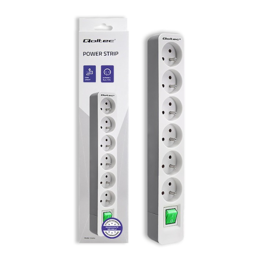 Str�mstikd�se 6 stik, 1.8m
