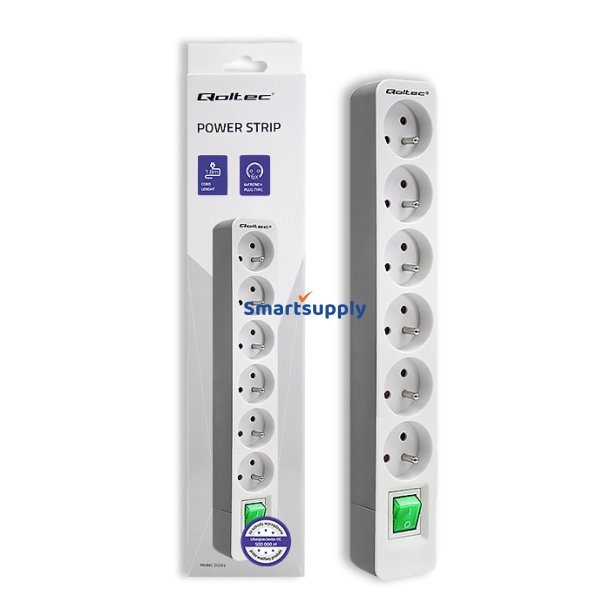 Str�mstikd�se 6 stik, 1.8m