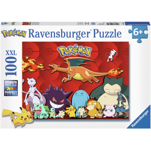 Puzzle 100 elementer XXL Pokemon