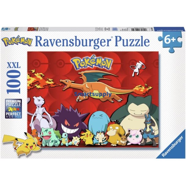 Puzzle 100 elementer XXL Pokemon