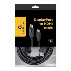Kabel DisplayPort til HDMI 1.8m