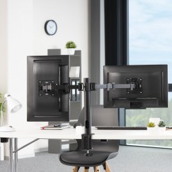 Monitorholder 2 h�jdejusterbar 13-35 tommer