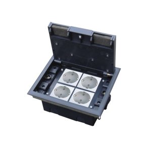 Gulvboks 4M (45x45) dybdejusterbar, til teknisk gulv (str�else valgfri)