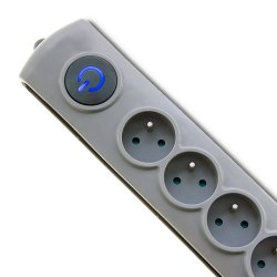 Surge protector Quick Switch 8 stikkontakter 1,8m gr�