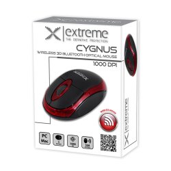 Tr�dl�s Bluetooth optisk mus 3D Cyngus r�d
