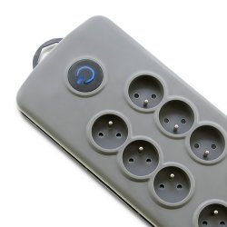 Oversp�ndingsbeskytter Quick Switch 8 stik 2,5m gr�