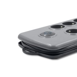 Oversp�ndingsbeskytter Quick Switch 8 stik 2,5m gr�