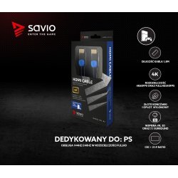 Kabel HDMI GCL-02 1.8m, v2.0, v�vet bl�