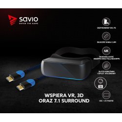 Kabel HDMI GCL-02 1.8m, v2.0, v�vet bl�