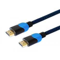 Kabel HDMI GCL-02 1.8m, v2.0, v�vet bl�