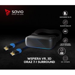 HDMI-kabel GCL-05 3m, v2.0, flettet bl�