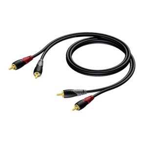KABEL 2X RCA/CINCH HUN - 2X RCA/CINCH HUN 1 M