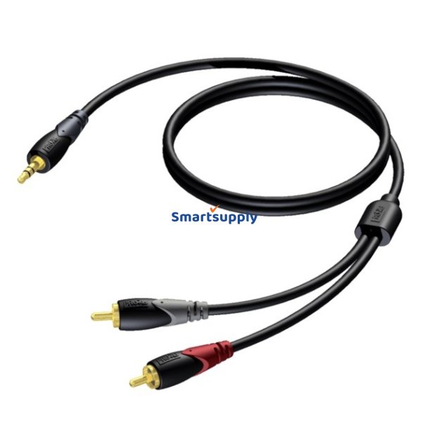 3,5 MM JACK HAN STEREO - 2X RCA/CINCH HAN 3 M