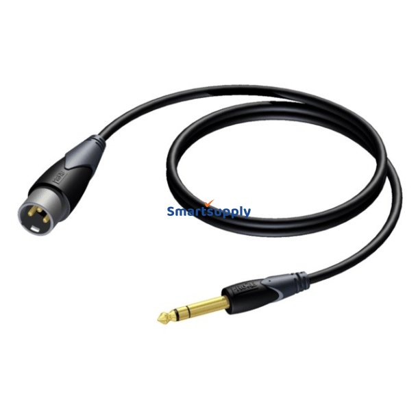 XLR HANN 6,3 MM JACK HANN STEREO 3 M