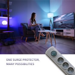 Surge protector Quick Switch 4 stik 1,5m gr�