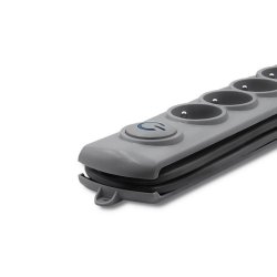 Oversp�ndingsbeskytter Quick Switch 6 stik 3m gr�