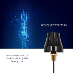 4G LTE omnidirektionel antenne DUAL, 5dBi