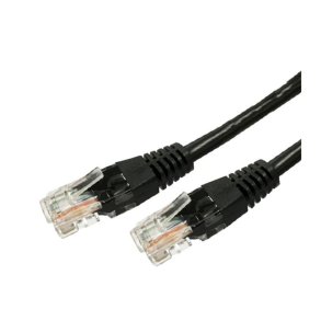 Patchkabel cat.6 RJ45 UTP 3m. sort - pakke med 10