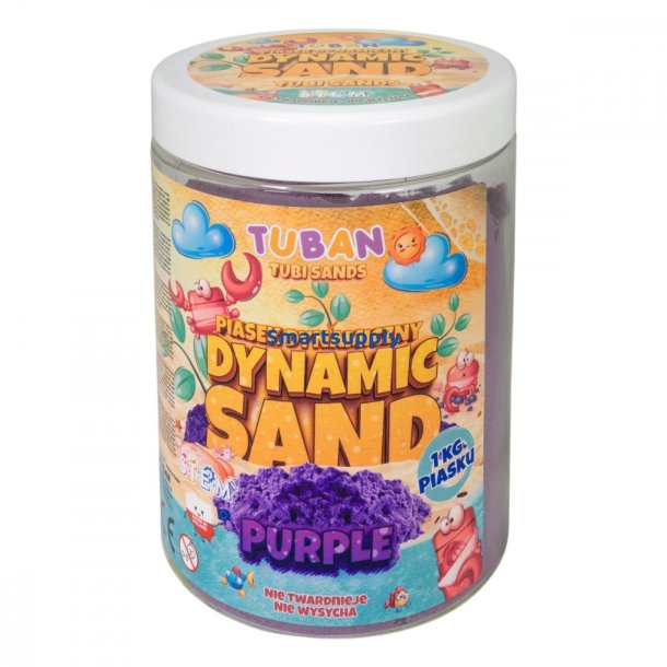 Dynamisk sand 1kg lilla