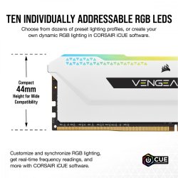 Memory DDR4 Vengeance RGB PRO SL 16GB/3200(2*8GB) Hvid
