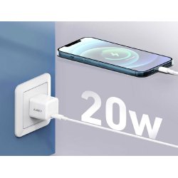 Mini oplader PA-F5 OEM Hvid 1xUSB-C 20W PD Power Delivery