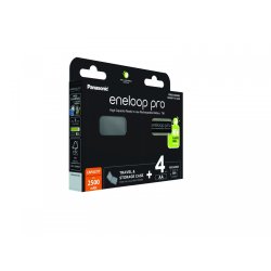 Eneloop PRO aku. AA 2500 mAh 4 stk.+boks BK-3HCDEC