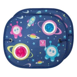 Solsk�rm til glas rund Space Collection 2-pack