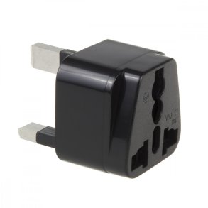 Adapter EU stik til UK MCE154 stik sort