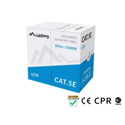 Kabel UTP Cat.5E CU 305 m drut gr�