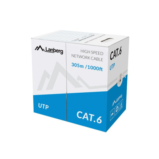 Kabel UTP Cat.6 CU 305 m ledning gr�