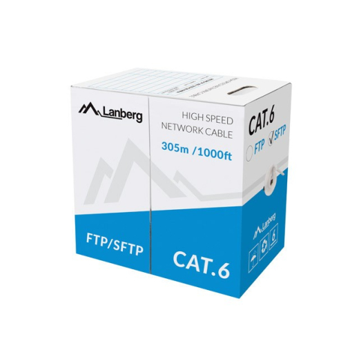 Kabel SFTP Cat.6 CU 305 m kabel gr�