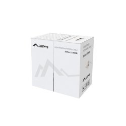 Kabel UTP Cat.6 CU 305m ledning fluke LCU6-12CU-0305-S gr�