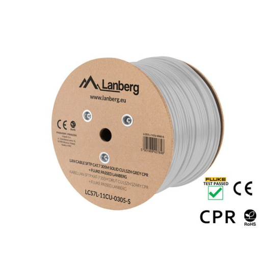 Kabel SFTP Cat.7 CU305m ledning LCS7L-11CU-0305-S
