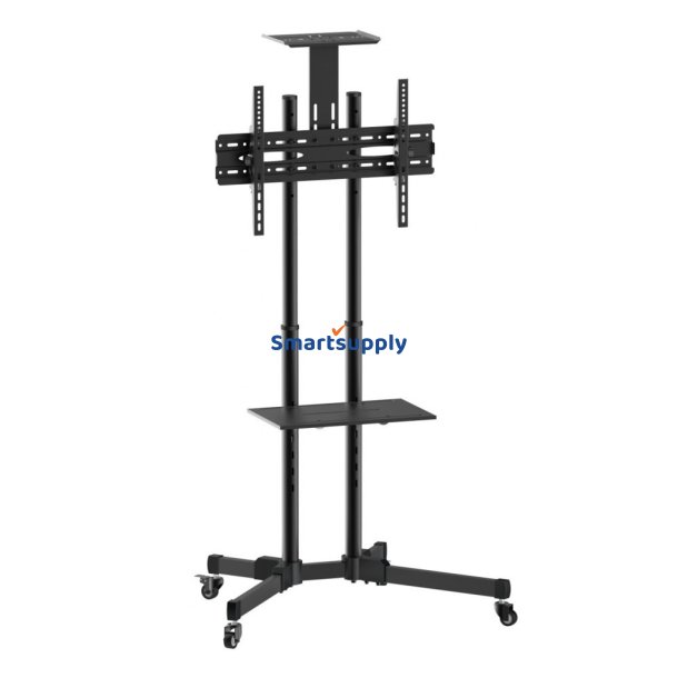Mobil TV stativ til 37-70 tommer 50 kg, to hylder