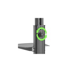 Mobil TV-stativ, 32-65 tommer, 35 kg, tiltbar