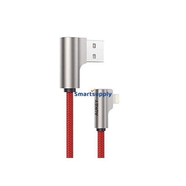 AUKEY CB-AL01 R�d OEM U SB - Lightning Nylon Ca