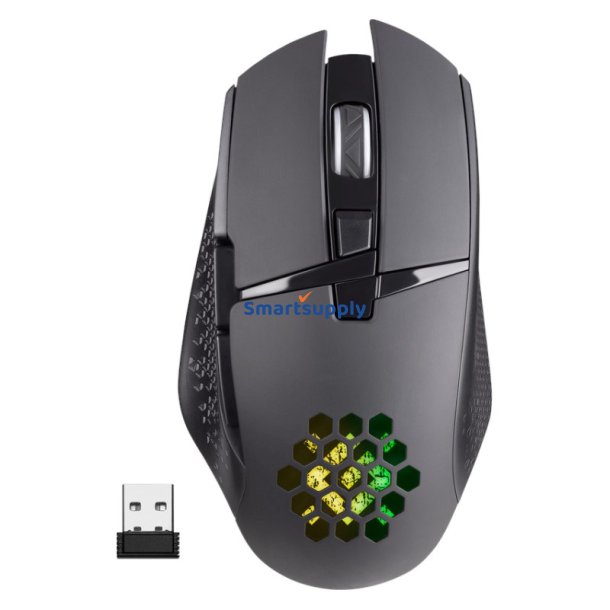 MOUSE DEFENDER GM-514 GLORY OPTIC RF RGB 3200dpi 7P BLACK